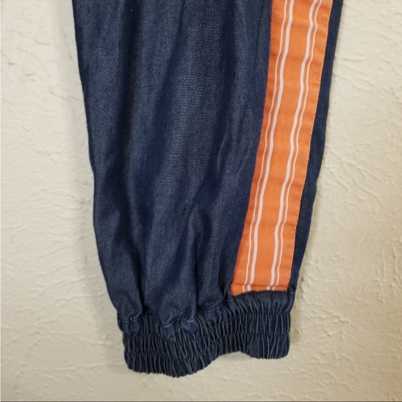 Sweaty Betty Twilight Sport 7/8 Length Chambray Side Stripe Joggers - Picture 6 of 9